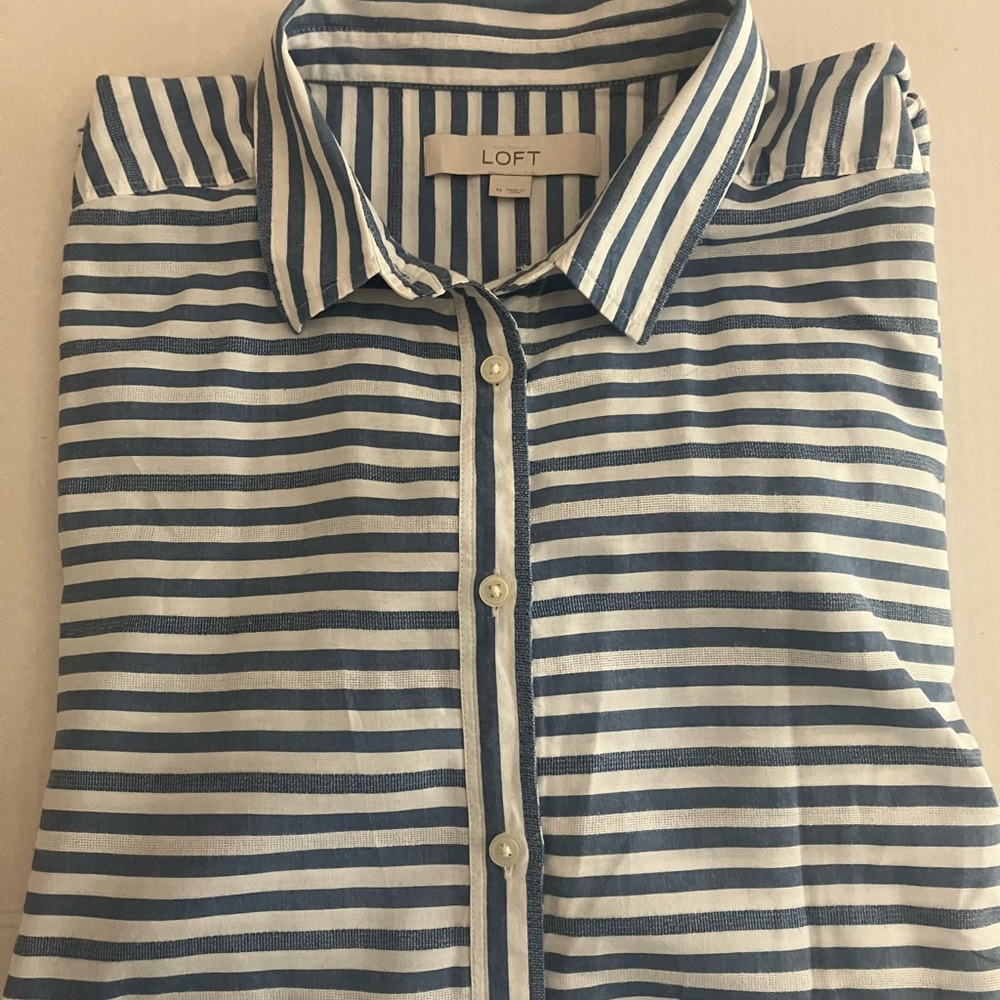 LOFT Summer Stripe Shirt